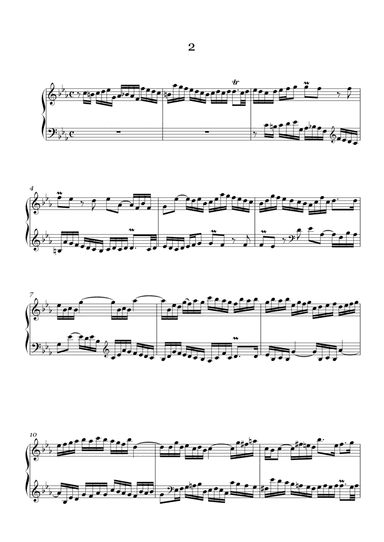 J.S.Bach:Two-Part Invention No.2