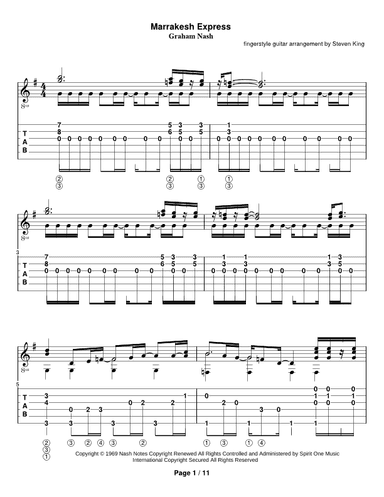 Marrakesh Express (arr. Steven Michael King)