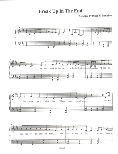 Break Up In The End (arr. Diane M. McGahee)