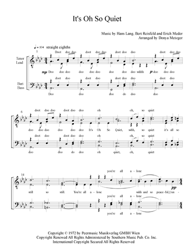It's Oh So Quiet (und Jetzt Ist Es Still) (arr. Donya Metzger)