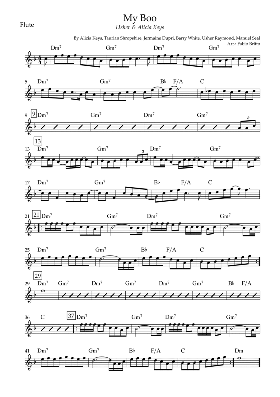 My Boo (arr. Fabio Britto)