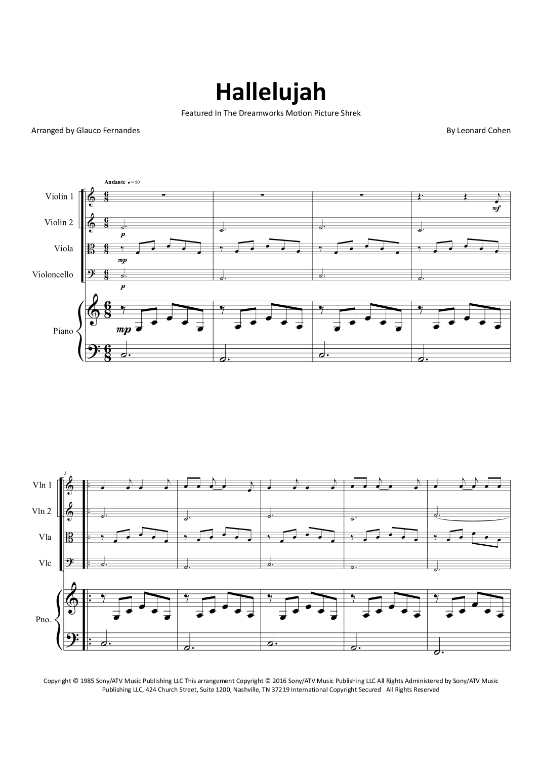 Hallelujah (arr. Glauco Fernandes)