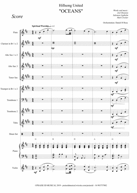 Oceans (where Feet May Fail) (arr. Daniel H Rosa)