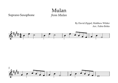 Honor To Us All (arr. Fabio Britto)