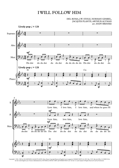 I Will Follow Him (i Will Follow You) (arr. Andy Brooke)