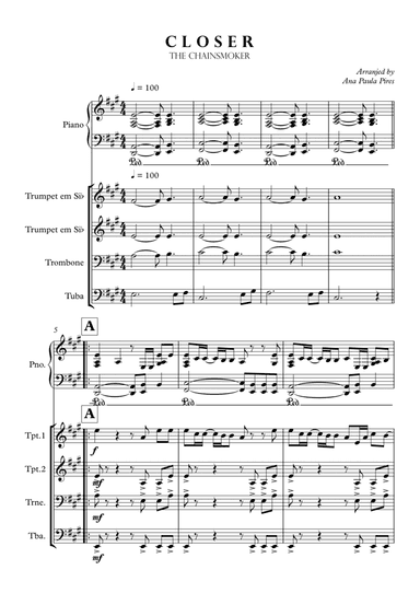 Closer (arr. Ana Paula Pires)