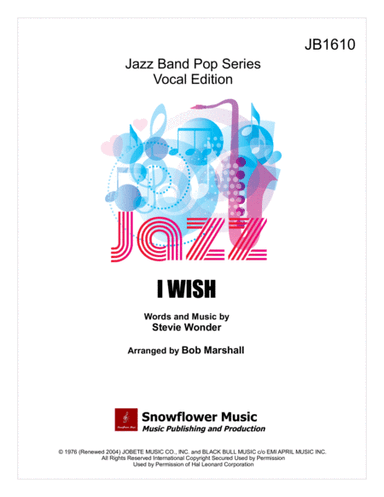 I Wish (arr. Bob Marshall)