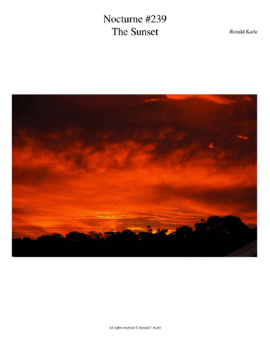 Nocturne #239  The Sunset