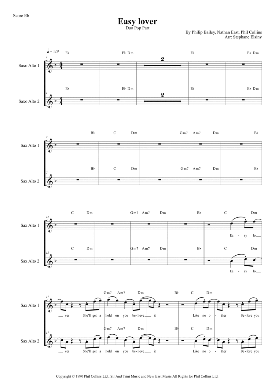 Easy Lover (arr. Stephane ELSINY)