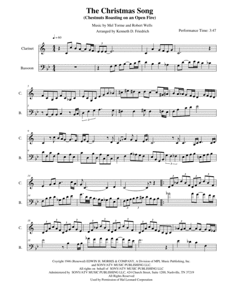 The Christmas Song (Chestnuts Roasting On An Open Fire) (arr. Kenneth D. Friedrich)