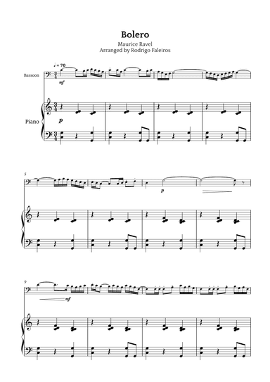 Bolero (arr. Rodrigo Faleiros)