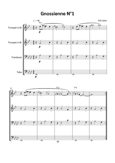 Gnossienne N°1 (arr. Jackson Spindler)