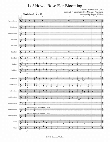 Lo! How a Rose E'er Blooming (arr. Roger Wallace)