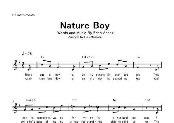 Nature Boy (arr. Luke Mendoza)