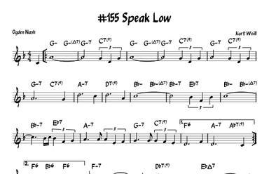 Speak Low (arr. John Fries)
