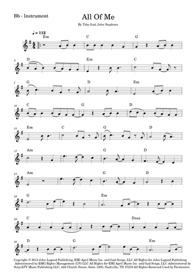 All Of Me (arr. Fabio Eduardo de Oliveira)