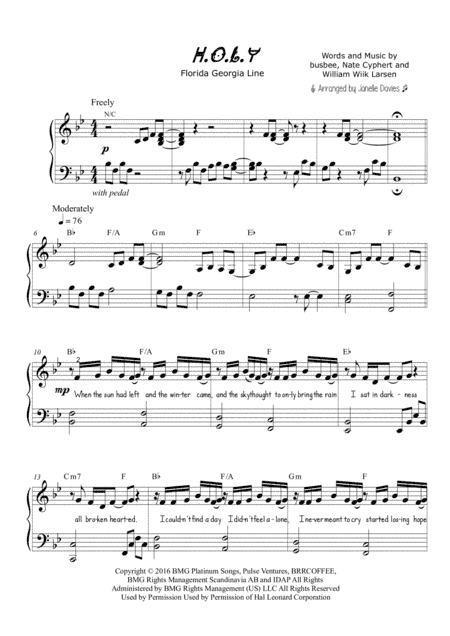 H.O.L.Y. (arr. Janelle Davies)