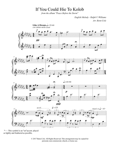 If You Could Hie to Kolob (arr. Benjamin Cole)