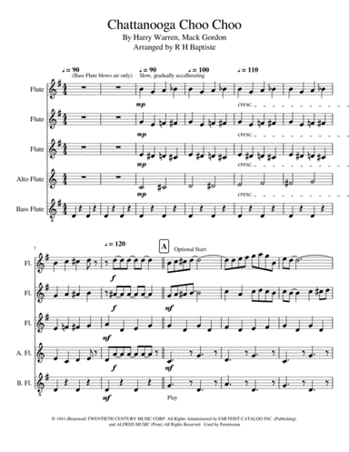 Chattanooga Choo Choo (arr. R H Baptiste)