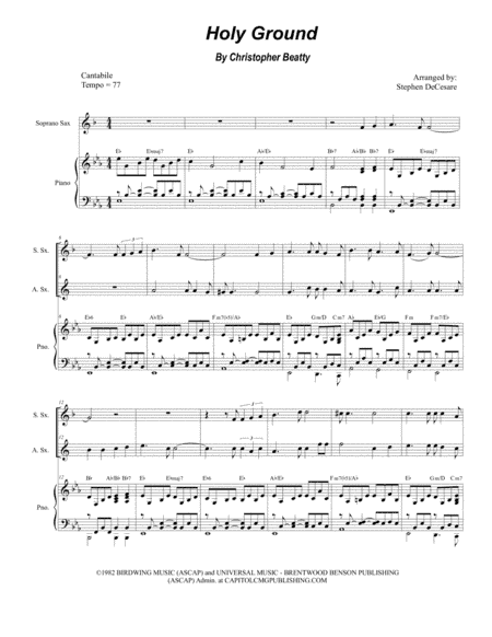 Holy Ground (arr. Stephen DeCesare)