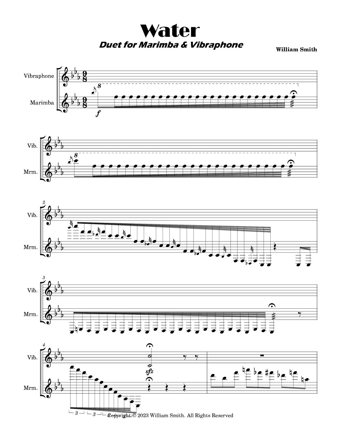 Water - Duet for Marimba & Vibraphone