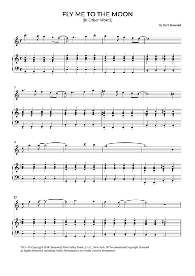 Fly Me To The Moon (in Other Words) (arr. Alex Nunes Rodrigues)