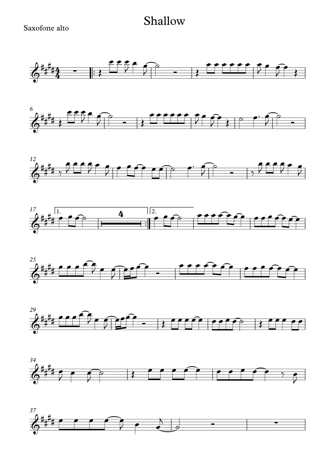 Shallow (arr. Diego Nogueira)