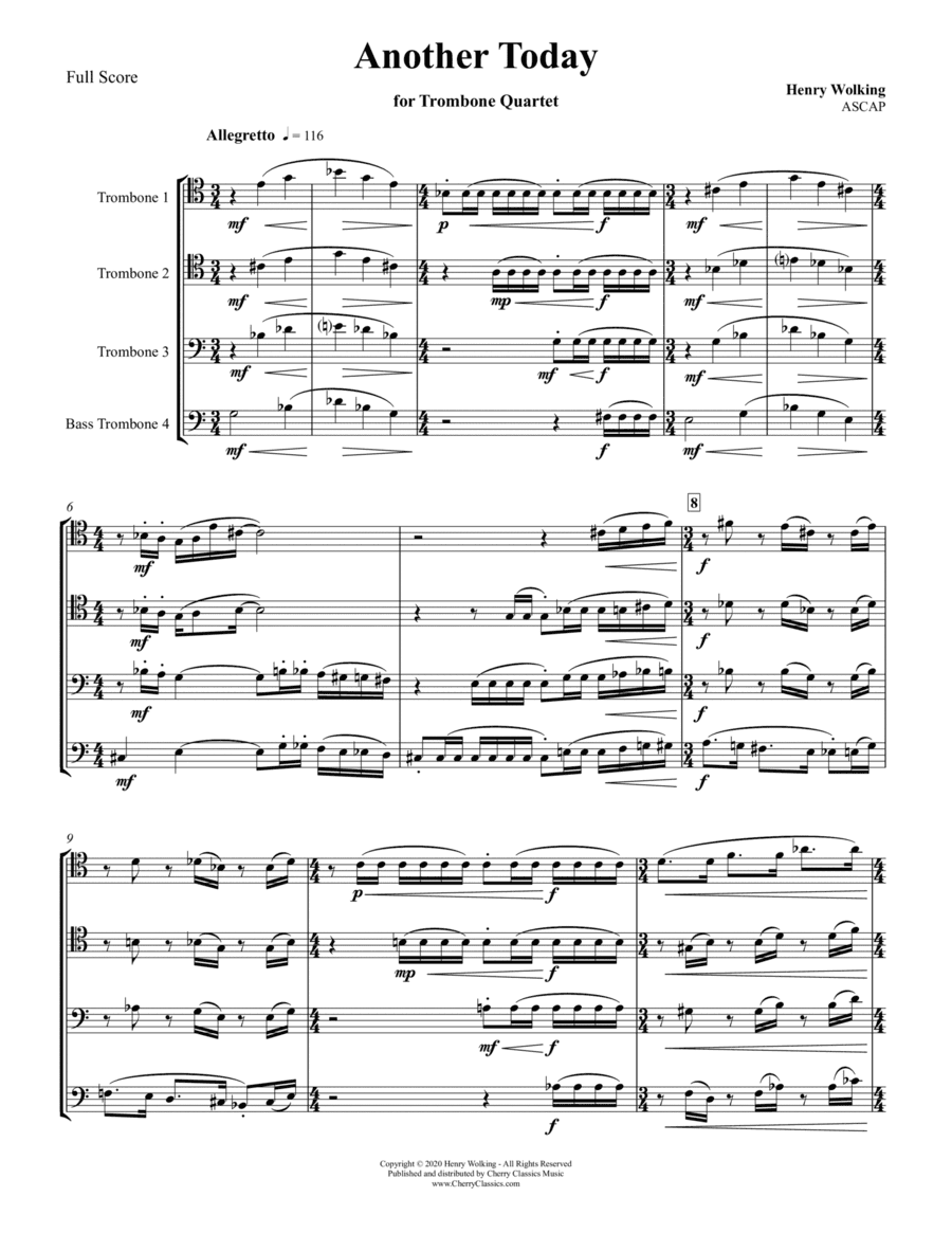 Another Today for Trombone Quartet