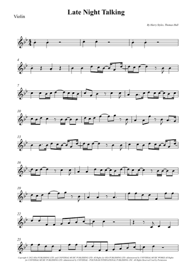 Late Night Talking (arr. Wesley S. SIlva)