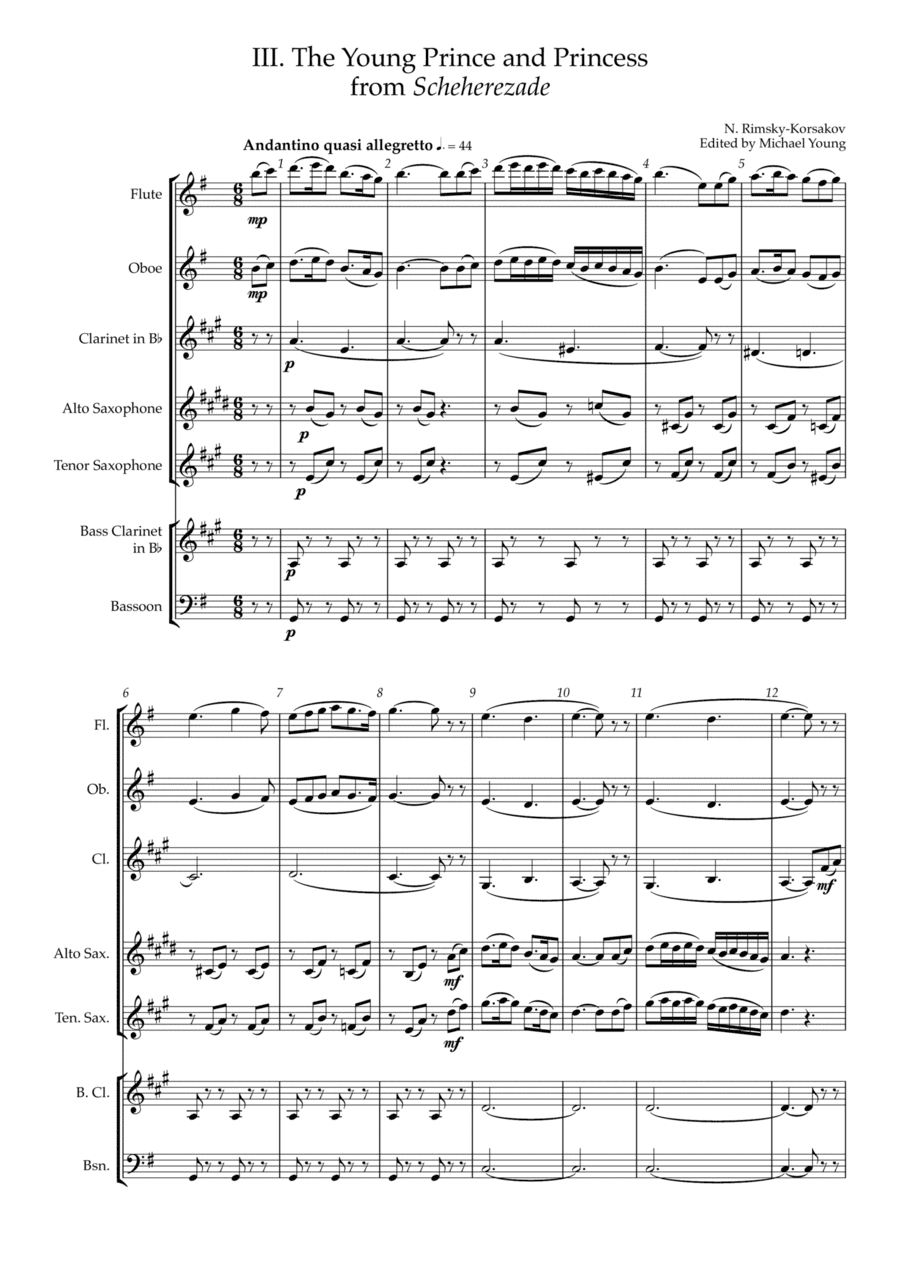 The Young Prince and Princess (Rimsky Korsakov) (arr. Michael Young)