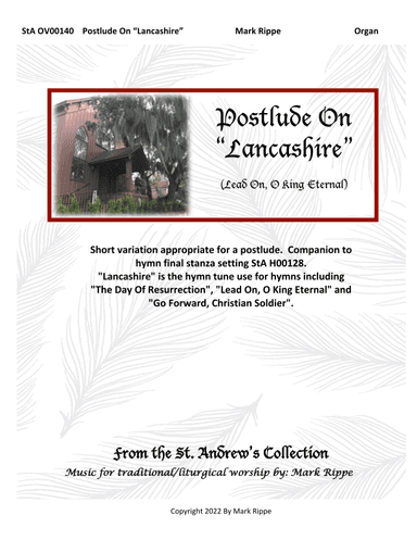 Postlude On "Lancashire" (Lead On O King Eternal)  StA OV00140 (arr. Mark Rippe)
