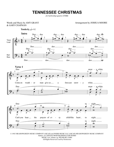 Tennessee Christmas (arr. Joshua Moore)