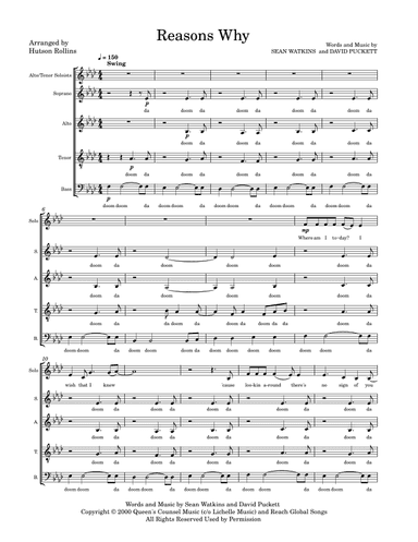 Reasons Why (arr. Hutson Rollins)