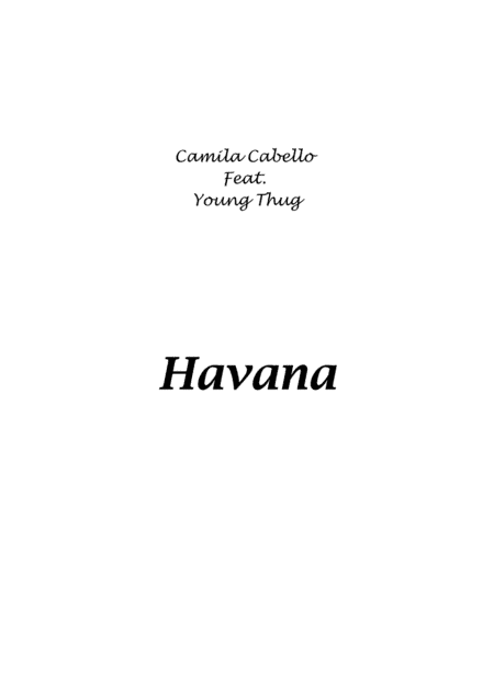 Havana (arr. Leandro Cardoso)