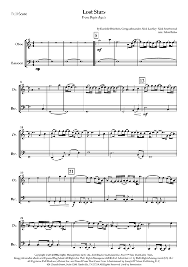Lost Stars (arr. Fabio Britto)