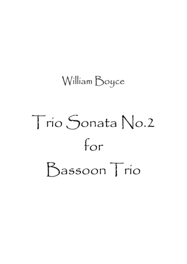 Trio Sonata No.2 (arr. Spence Bundy)