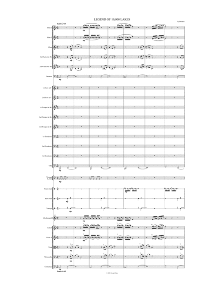 Legend of 10,000 Lakes for Orchestra