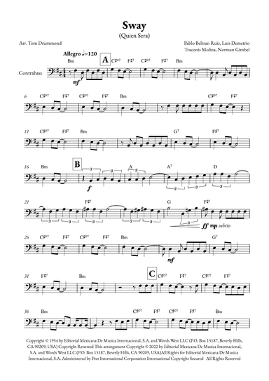 Sway (quien Sera) (arr. Tom Drummond)