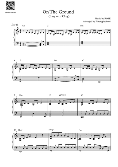 On The Ground (arr. Pineapplechord)