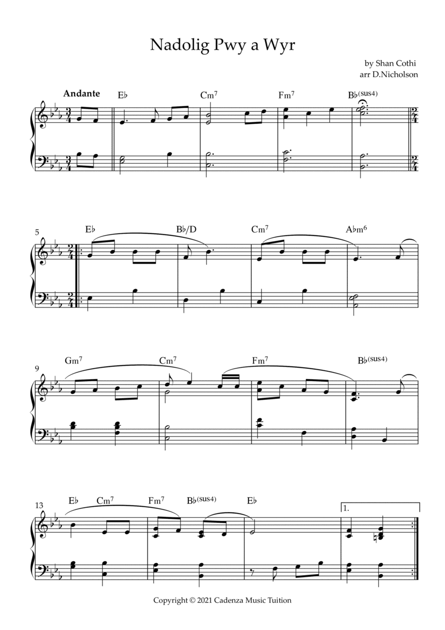 Nadolig Pwy a Wyr (Who Knows If This Is Christmas (arr. Daniel Nicholson)