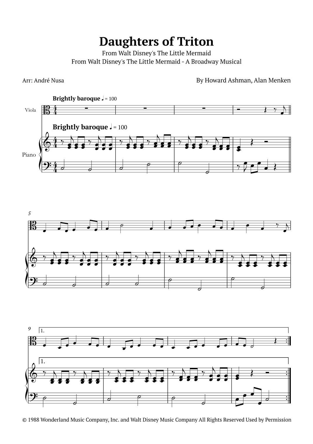 Daughters Of Triton (arr. André Nusa)