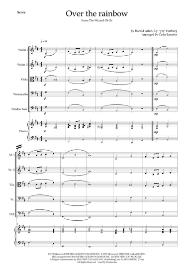 Over The Rainbow (arr. Cadu Barcelos)