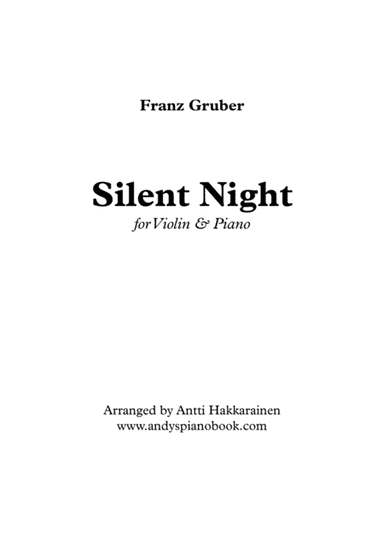Silent Night - Violin & Piano (arr. Antti Hakkarainen)