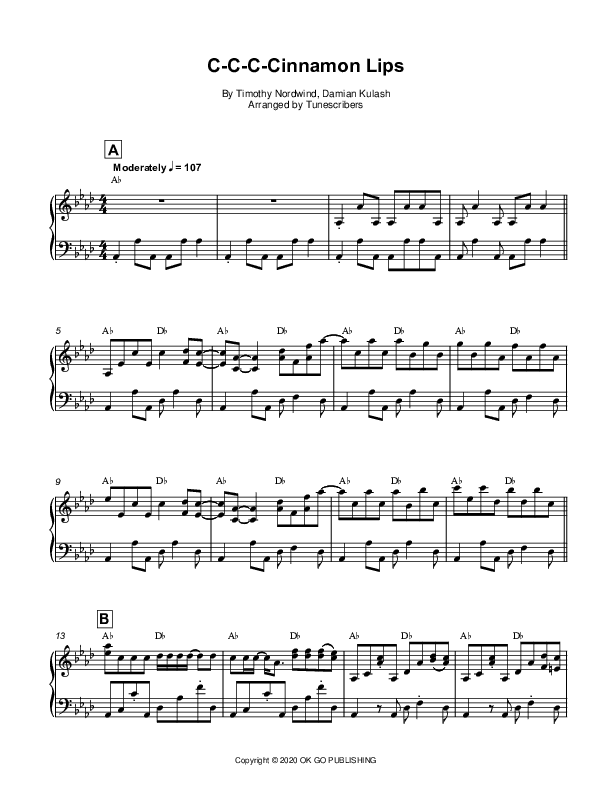 C-C-C-Cinnamon Lips (arr. Tunescribers)