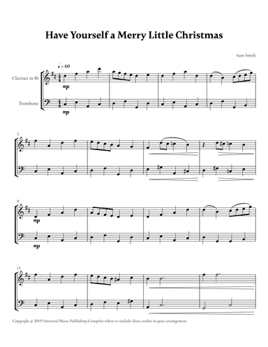 Have Yourself A Merry Little Christmas (arr. Cadenza Editions)