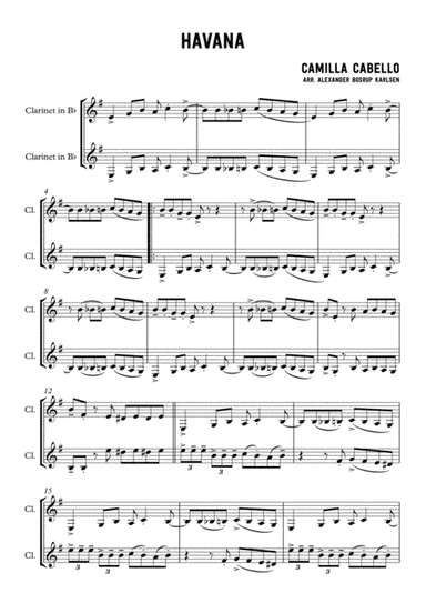 Havana (arr. Alexander Bosrup Karlsen)