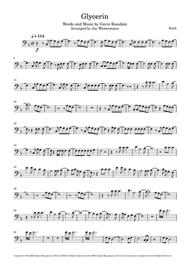 Glycerine (arr. Joy Westermann)