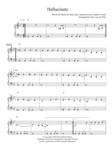 Hallucinate (arr. Paul van der Plas)