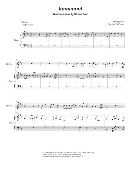 Immanuel (arr. Stephen DeCesare)