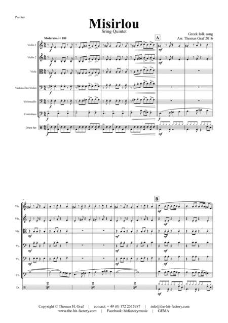 Misirlou - Pulp Fiction - String Quintet (arr. Thomas Graf)